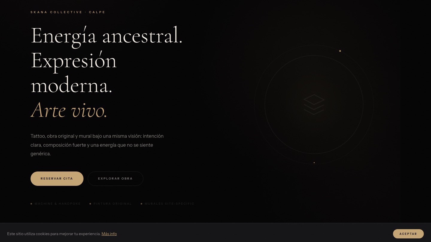 SKANA Collective home screenshot
